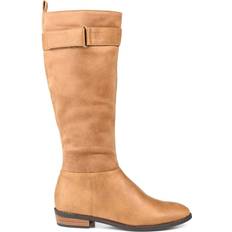 Journee Collection Lelanni Wide Calf - Tan