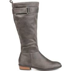 Journee Collection Lelanni Wide Calf - Grey