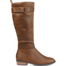 Journee Collection Lelanni Extra Wide Calf - Brown