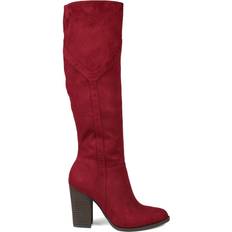 Journee Collection Kyllie Extra Wide Calf - Burgundy