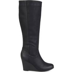 Journee Collection Langly Wide Calf - Black