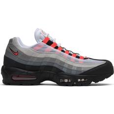 Men - Nike Air Max 95 Running Shoes Nike Air Max 95 Greedy - White/Solar Red/Neutral Grey/Medium Grey