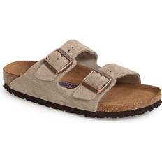 38 ⅓ - Unisex Sandals Birkenstock Arizona Soft Footbed - Taupe Suede