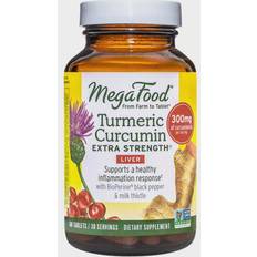 Livers Supplements MegaFood Turmeric Curcumin Extra Strength Liver 60 pcs