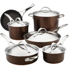 Anolon Nouvelle Cookware Set with lid 11 Parts