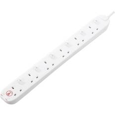 White Surge Protector Masterplug SWSRG6210N-MP