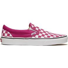 Vans Checkerboard Classic Slip-On - Fuchsia Red/True White