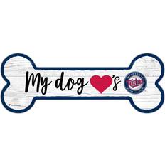 Fan Creations Minnesota Twins Team Dog Bone Sign Board