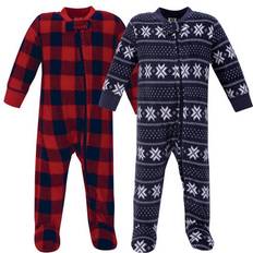 Hudson Baby Fleece Sleep N Play 2-pack - Sweater and Plaid (10158778)