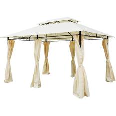 OutSunny Gazebo with Curtains Outdoor 3x4m