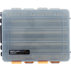 Savage Gear Caja Seuelos 2 Sided Larga 205 x 170 x 48 mm Smoke Gris