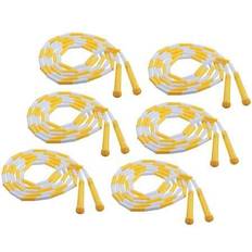 Champion Sports Plastic Segmented Jump Rope, 8' Yellow/White