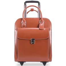 McKlein Uptown Wheeled Laptop Briefcase 15" - Brown