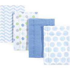 Luvable Friends Flannel Burp Cloths 4-pack Blue