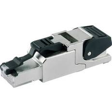 Telegärtner Telegaertner RJ45 CONNECTOR CAT 6A shielded J00026A2003 Plug, straight No. of pins (RJ) 8P8C Metal 1 pc(s)