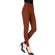 MeMoi Pants-Style Cotton Blend Legging - Arabian Spice