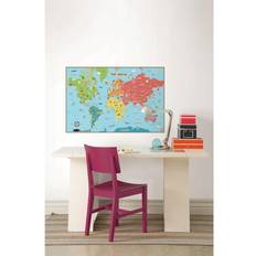 WallPops Kids World Map Wall Decal, Multi-color