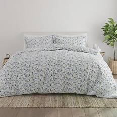 Home Collection Blossoms Duvet Cover Blue (243.84x243.84cm)