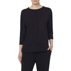 Jones New York Seam Detail Dolman Tunic Top - Black