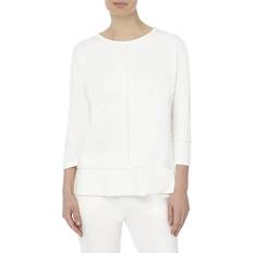 Jones New York Seam Detail Dolman Tunic Top - White