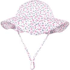 Hudson Baby Sun Protection Hat - Pink Berry Floral (10357460)