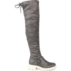 Journee Collection Salisa Wide Calf - Grey