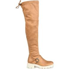 Journee Collection Salisa Extra Wide Calf - Tan