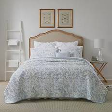 Laura Ashley Amberley Quilts Blue (223.52x172.72cm)