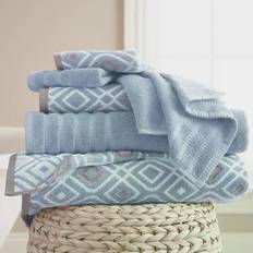 Modern Threads Yarn Dyed Towel Blue (137.16x68.58cm)