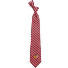 Polyester Ties Eagles Wings Gingham Tie - Blackhawks