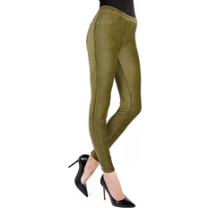 MeMoi Thin-Rib Corduroy Leggings - Bison