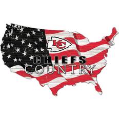 Fan Creations Kansas City Chiefs USA Flag Cutout Sign