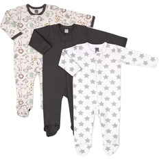 The Peanutshell Safari Footies 3- Pack - Multi