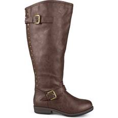 Journee Collection Spokane Medium Calf - Brown