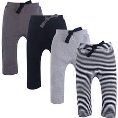 Touched By Nature Organic Cotton Pants 4-pack - Black/Gray