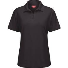 Red Kap Short Sleeve Performance Knit Flex Series Pro Polo Women - Black