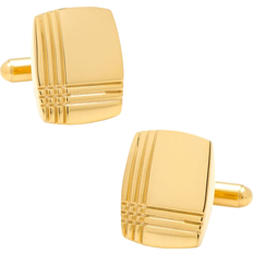 Cufflinks Inc Tartan Plaid Cufflinks - Gold