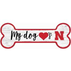 Fan Creations Nebraska Huskers Team Dog Bone Sign