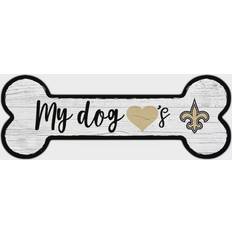 Fan Creations New Orleans Saints Team Dog Bone Sign