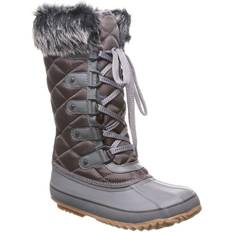 Faux Fur Lace Boots Bearpaw Mckinley - Grey Fog