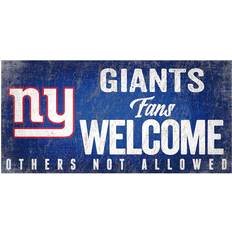 Fan Creations New York Giants Fans Welcome Sign