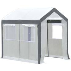 OutSunny Walk-in Garden Greenhouse 8x6ft Stainless steel Plastic