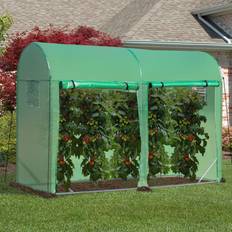 OutSunny 10 x3 x7 Tunnel Greenhouse Garden Hot House w/ Large Roll-up Windows