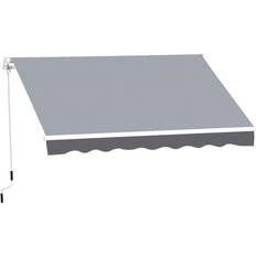 OutSunny Awnings OutSunny Sun Shade Canopy Retractable Awning 250x200cm