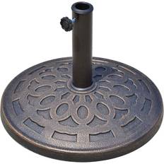 OutSunny 12kg Round Parasol Base Bronze