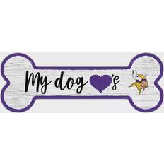 Fan Creations Minnesota Vikings Team Dog Bone Sign Board