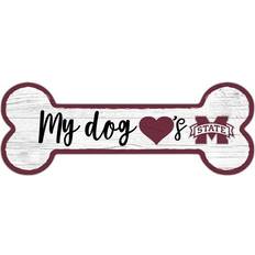 Fan Creations Mississippi State Bulldogs Team Dog Bone Sign Board