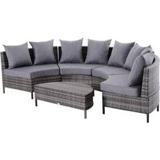 OutSunny 860-081V70 Outdoor Lounge Set, Table incl. 4 Sofas