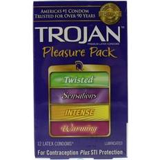 Latex Sets Sex Toys Trojan Pleasure Pack 12 Pack in stock