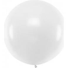 PartyDeco Hvid kæmpe ballon